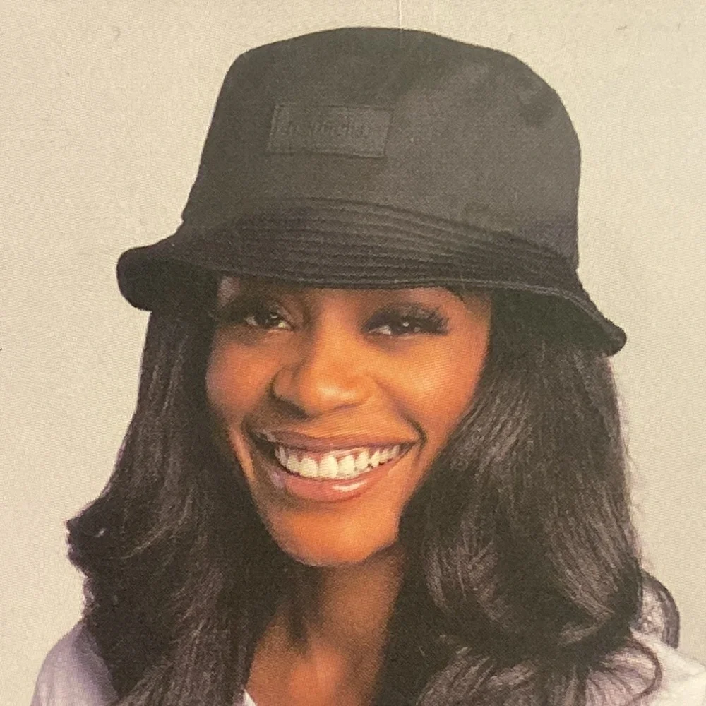 Hairbrella Unisex Bucket Hat black sat lined waterproof - Picture 2 of 4